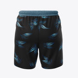 Bermudas / pantalonetas para caballero estampadas Negro Planta Azul