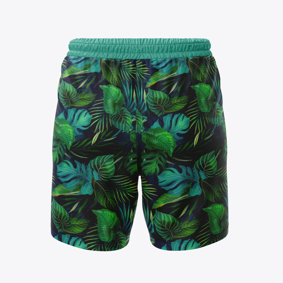 Bermudas / pantalonetas para caballero estampadas Hojas