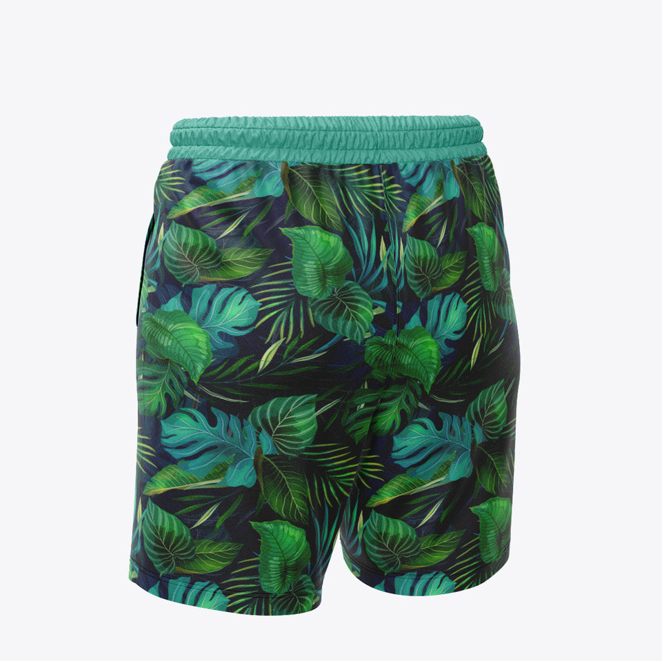 Bermudas / pantalonetas para caballero estampadas Hojas