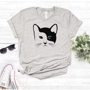 Camiseta Estampada T-shirt CARA DE GATO