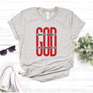 Camiseta T-shirt mujer cristiana GOD