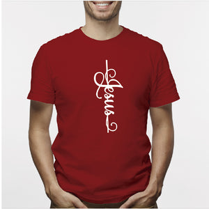 Camiseta estampada hombre T-shirt JESUS VERTICAL NUEVO