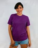 Camiseta tipo T-Shirt Morado