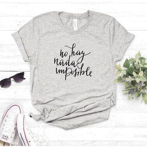 Camisa estampada  tipo T-shirt NO HAY NADA IMPOSIBLE