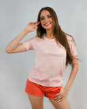 Camiseta tipo T-Shirt Rosado