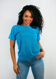 Camiseta tipo T-Shirt Turquesa