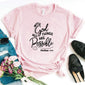 Camiseta estampada T-shirt pulso WHIT GOD ALL THINGS ARE POSSIBLE