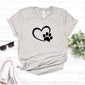 Camisa estampada tipo T-shirt  CORAZÓN HUELLA