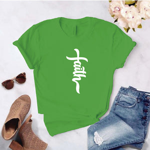Camisa estampada tipo T- shirt Faith
