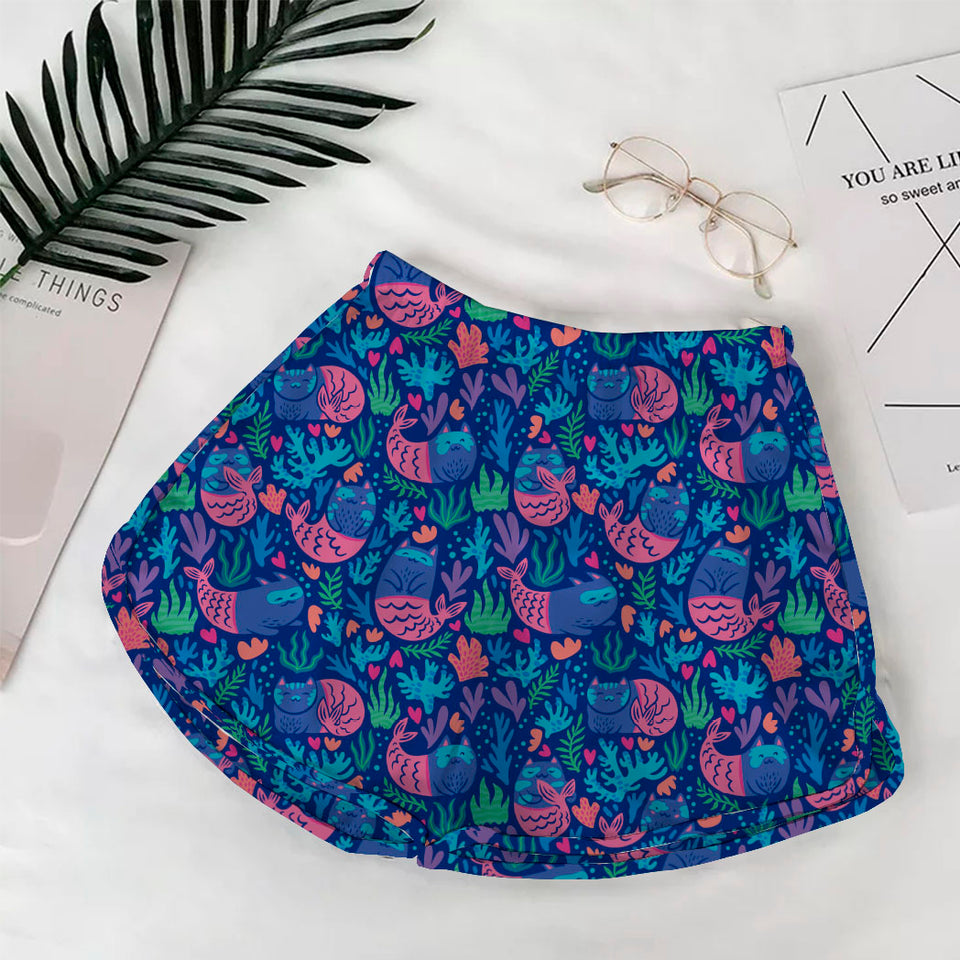 Short de Dama estampadas Gato sirena