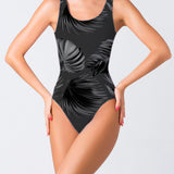 Body para Dama sin Manga  estampado Plumas negras