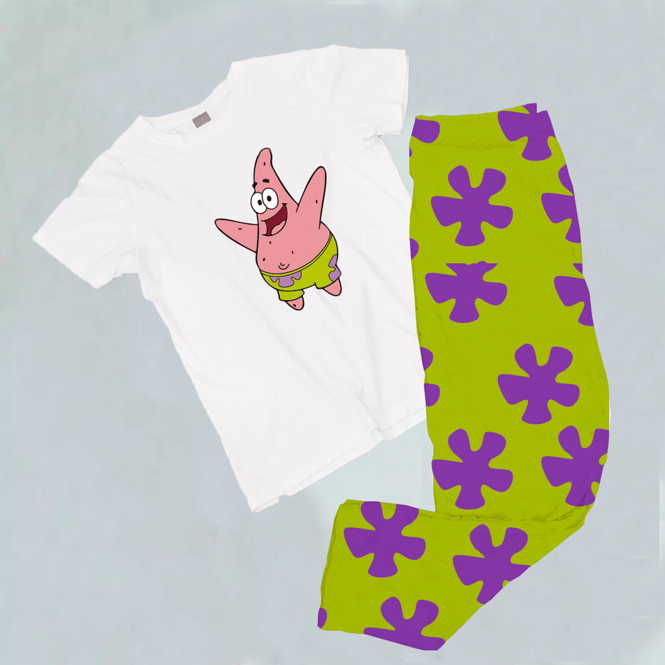 PIJAMA ESTAMPADA EN POLIALGODON DE SHORT LISA KHALO