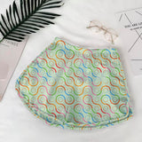 Short de Dama estampadas Bicicleta Cadena de colores