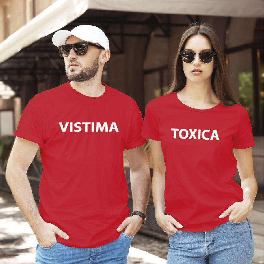 Camiseta estampada T-shirt de pareja & TOXICA – A Tu Estilo