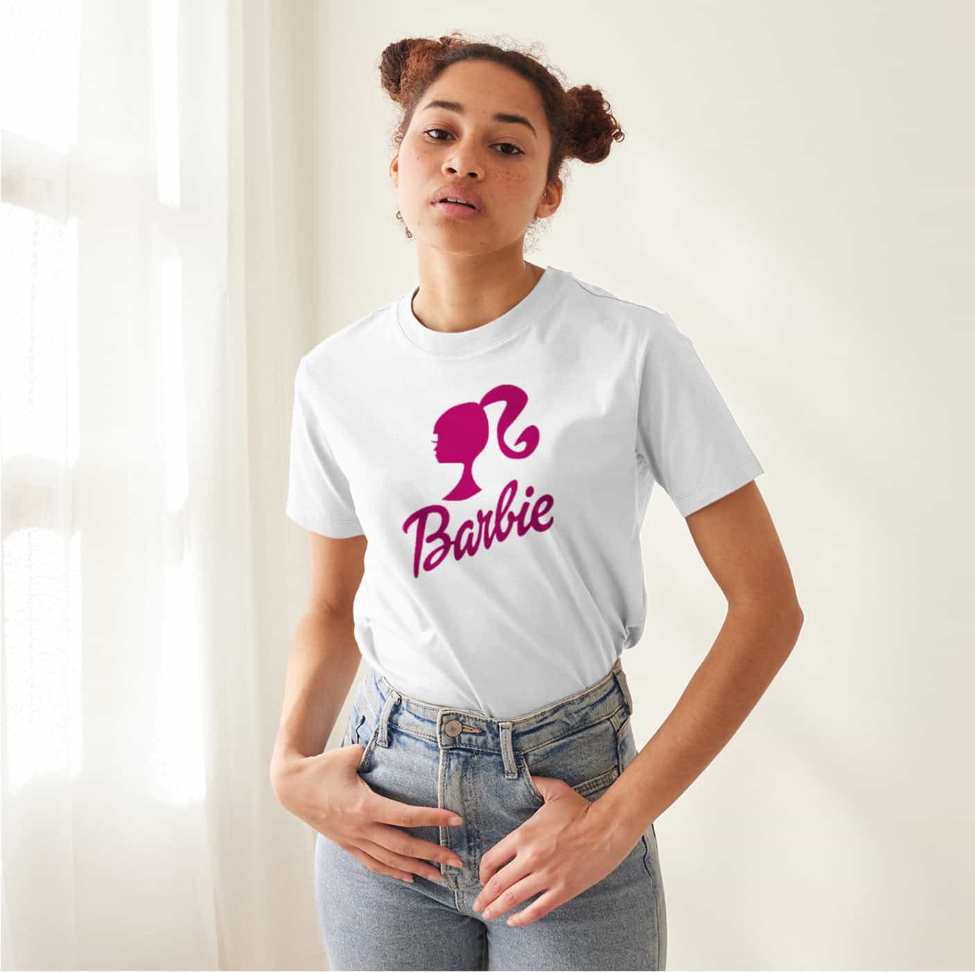 Camisetas Barbie logo 2023 come on lets go party: Moda Retro en Algodón 100% Estampado