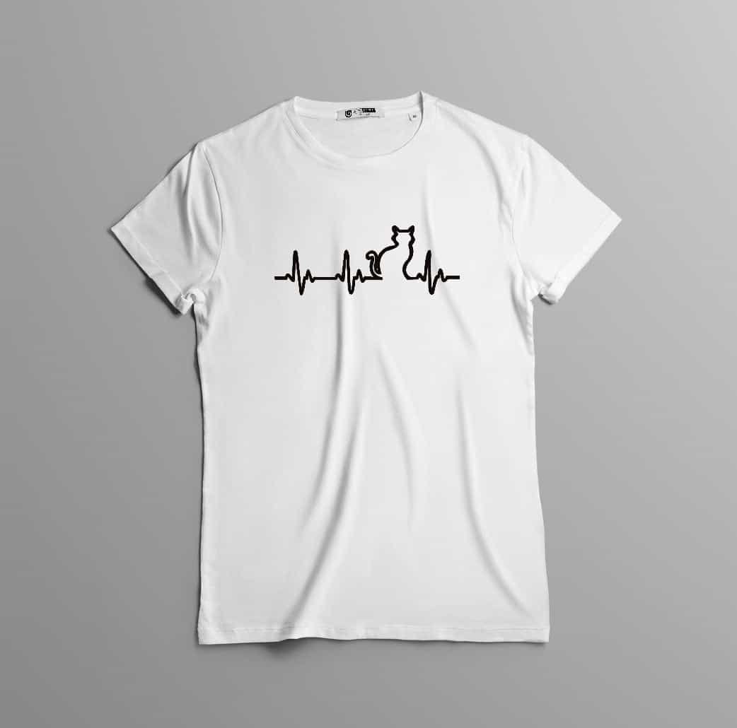 Camiseta estampada T-shirt Pulso GATO
