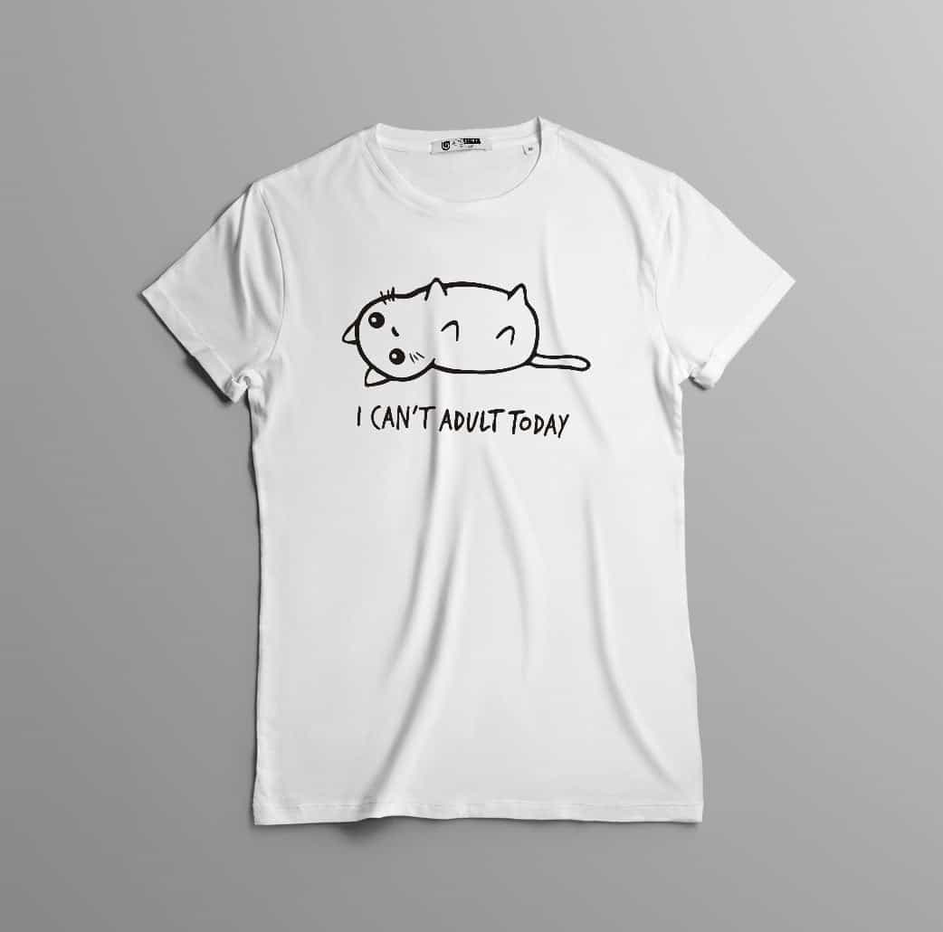 Camiseta estampada T-shirt Gatito Cant adult Today