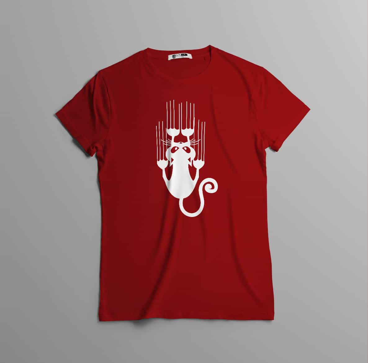 Camisa estampada tipo T- shirt GATO RASGANDO