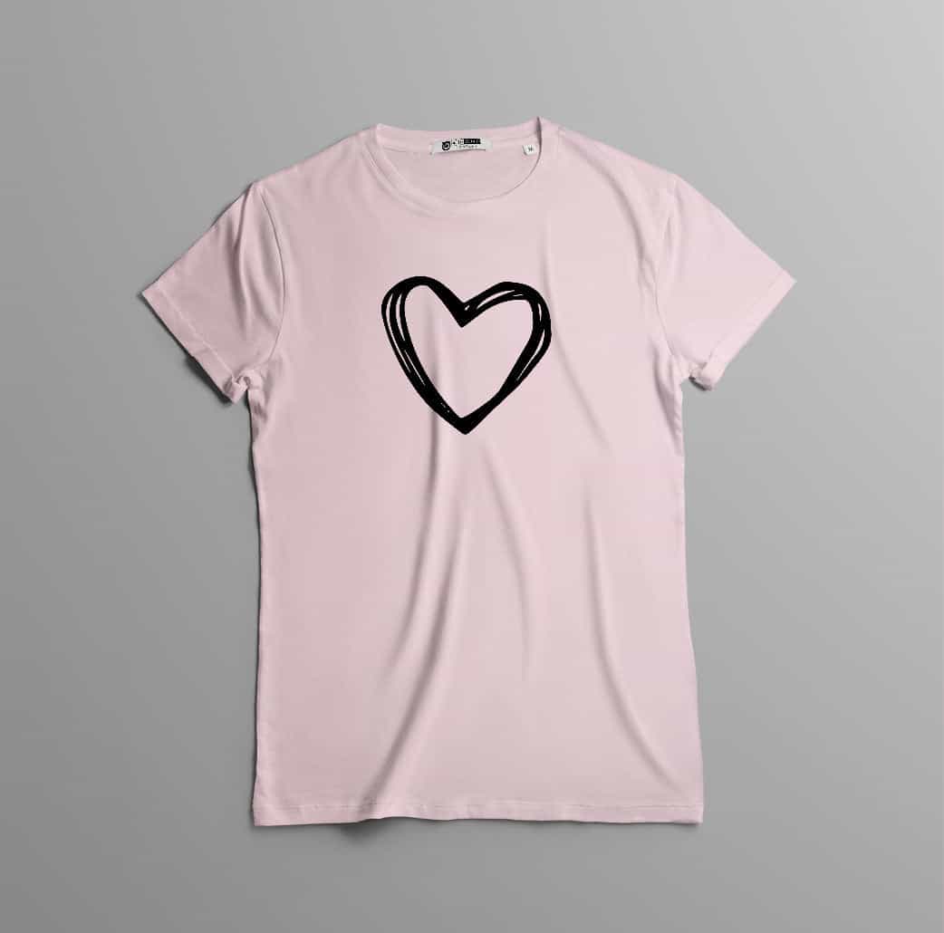 Camiseta estampada T-shirt Corazón Grande