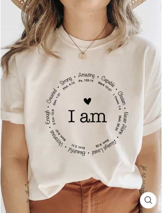 Camiseta Cristiana 'Fuerza en Fe' - Algodón 100% Colombiano