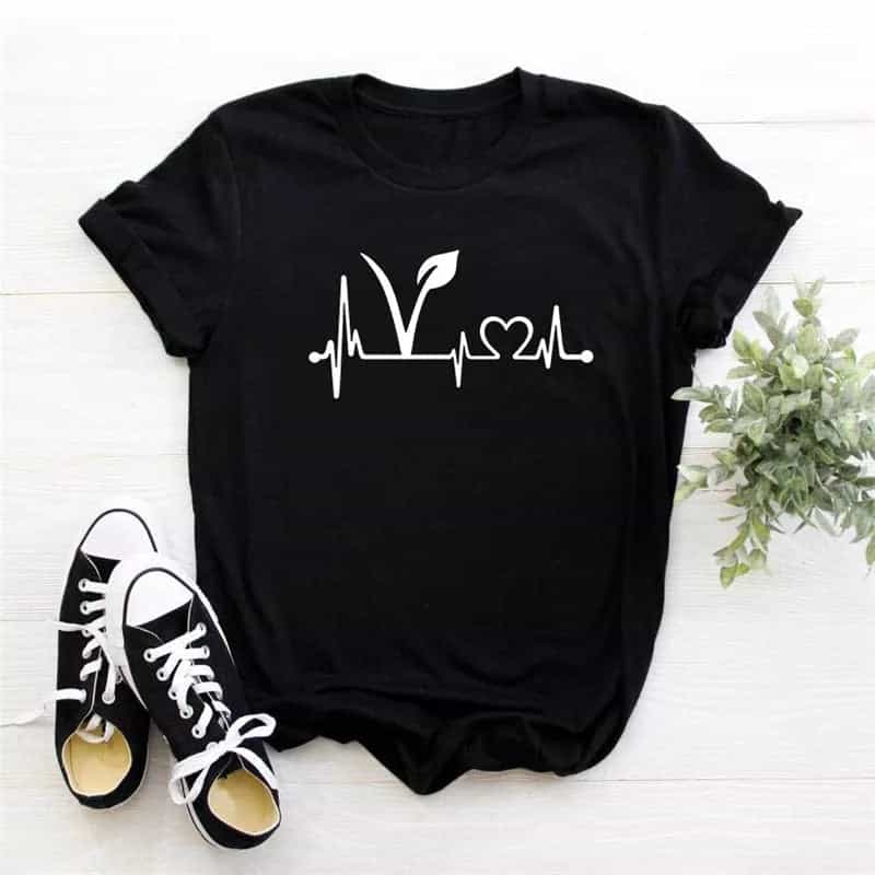 Camiseta estampada T-shirt Pulso planta