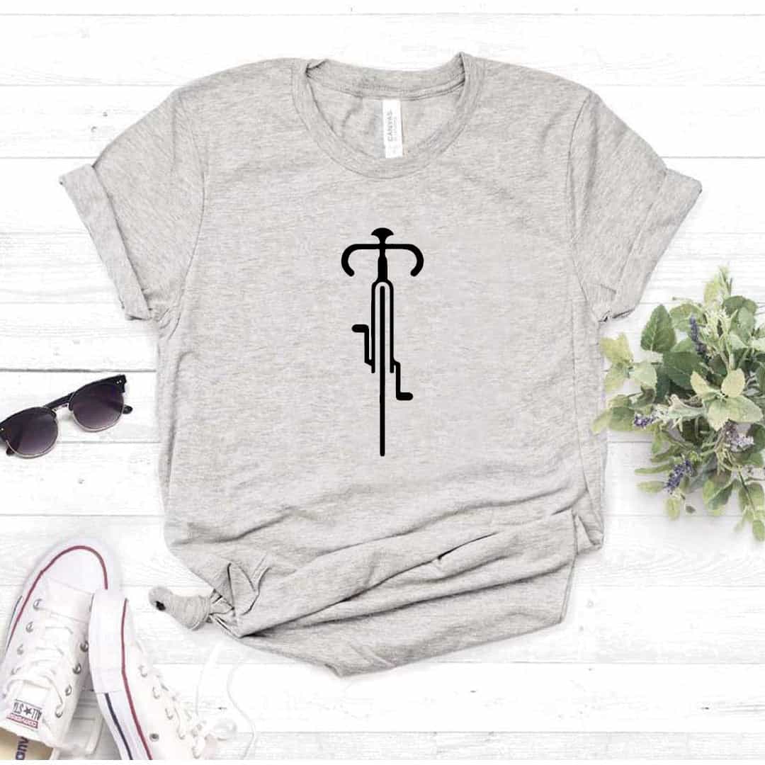 Camisa estampada  tipo T-shirt Bicicleta de Frente