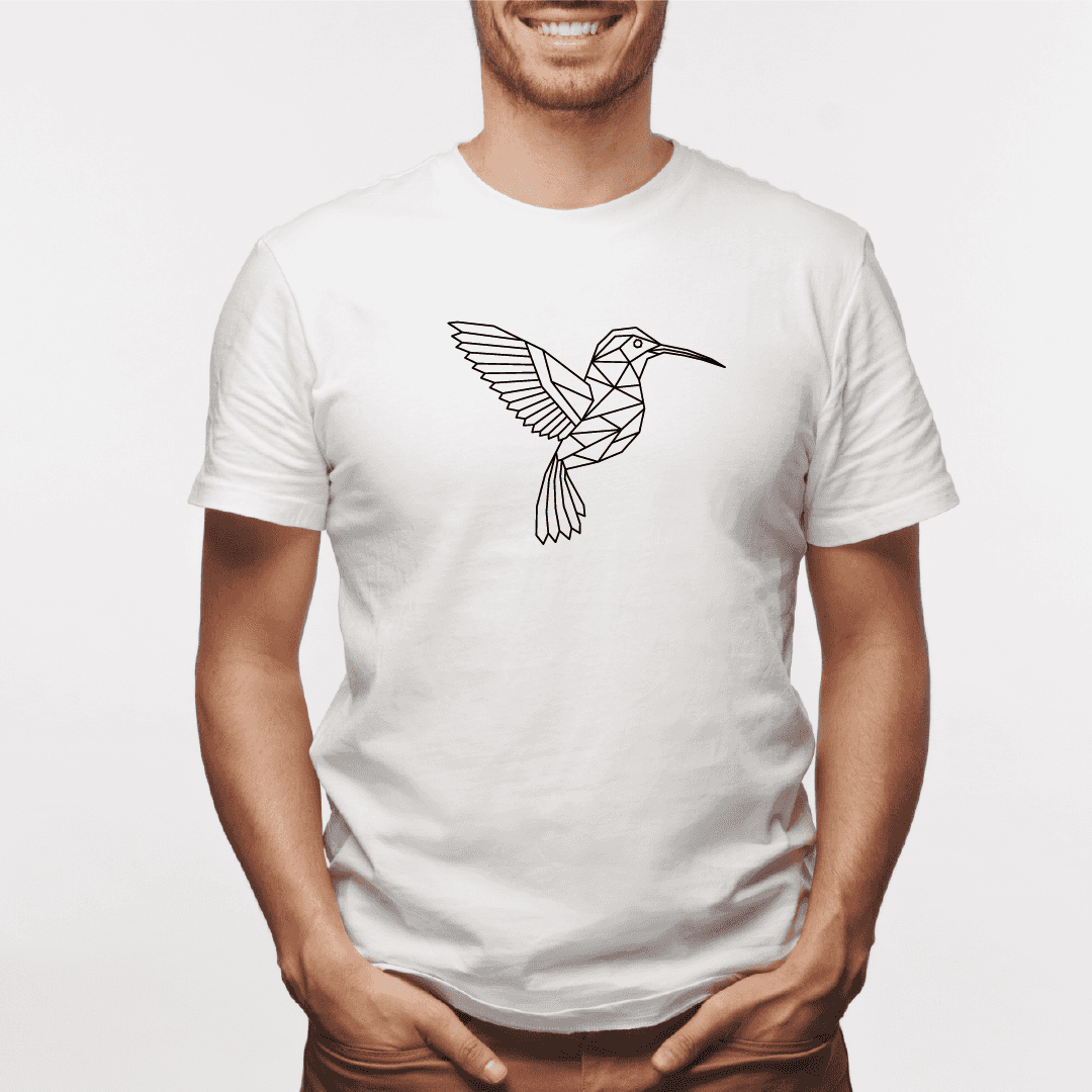 Camisa estampada para hombre  tipo T-shirt Colibri Geometrico