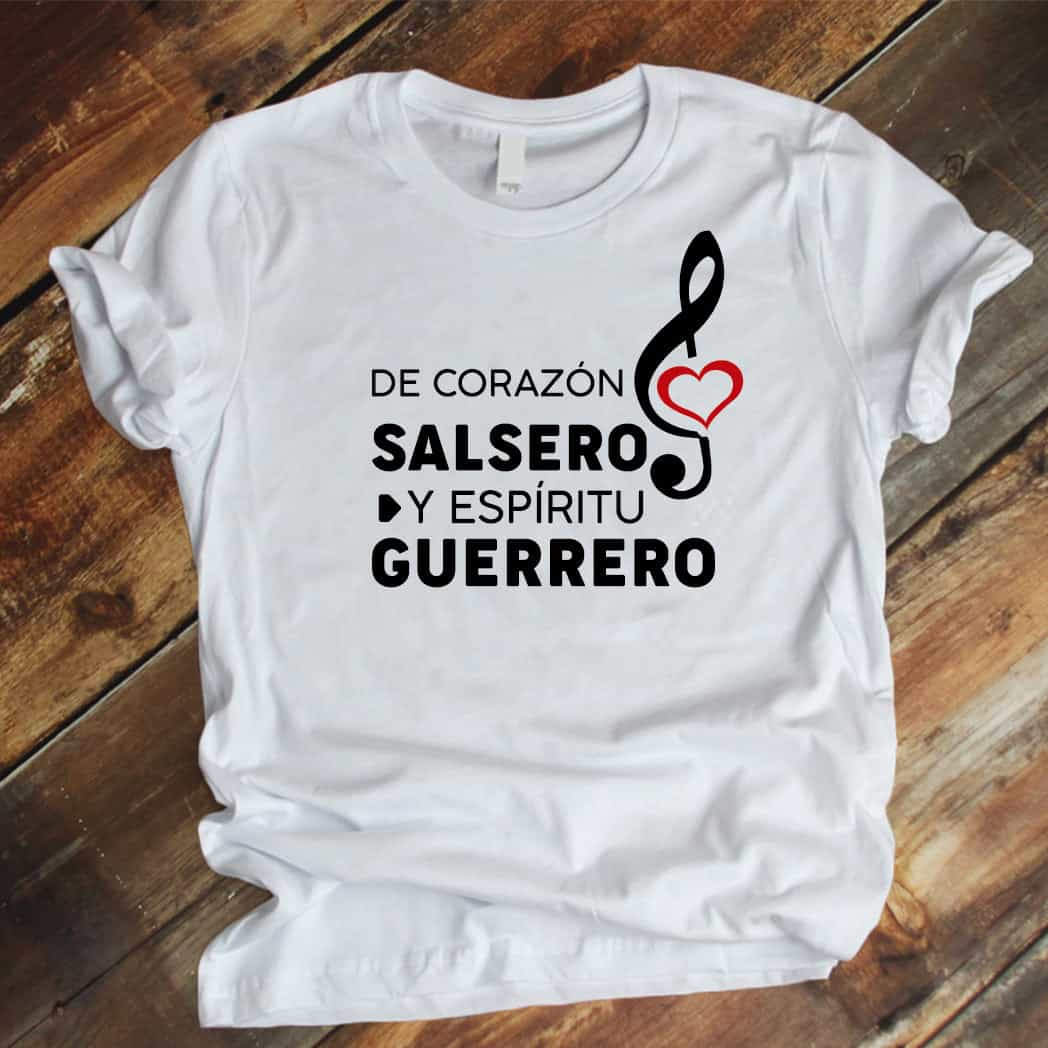 Camiseta Estampada UNISEX T-shirt  Corazón salsero