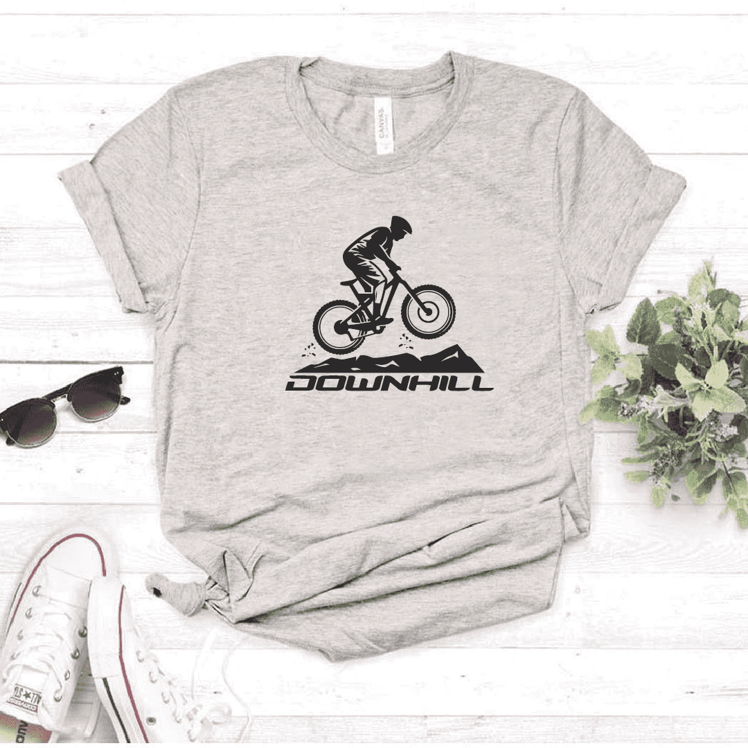 Camiseta estampada  tipo T-shirt DOWNLINE BICICLETA SOBRE MONTAÑA (CICLISTAS) (DAMA)