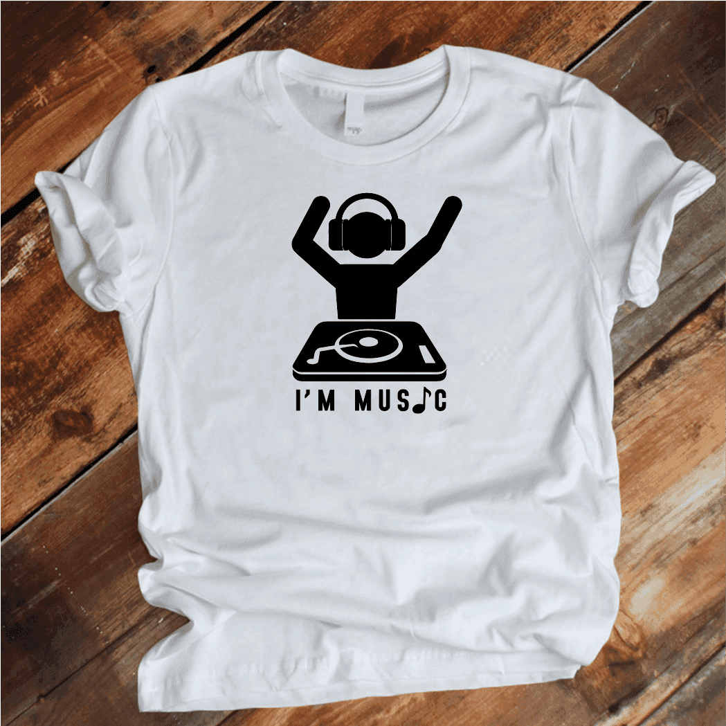 Camiseta T-shirt I'M MUSIC (HOMBRE)