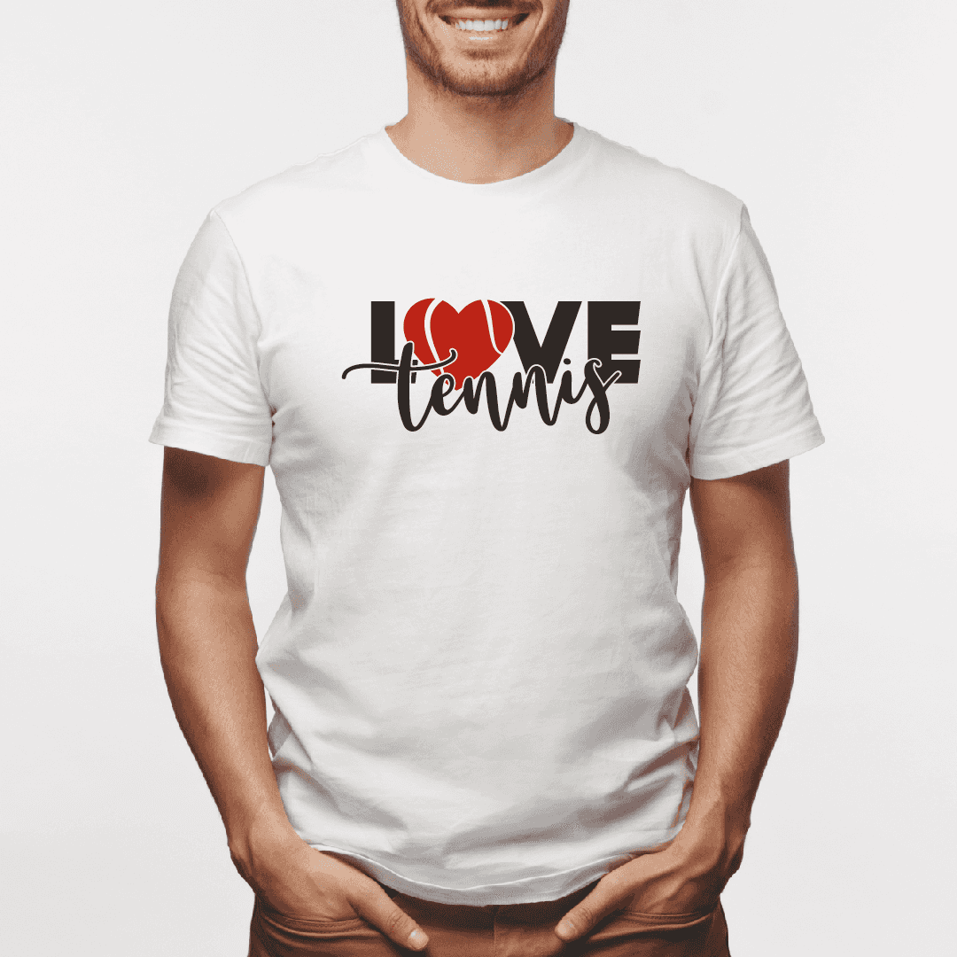 Camiseta estampada tipo T-shirt LOVE TENNIS (DEPORTES) (HOMBRE)