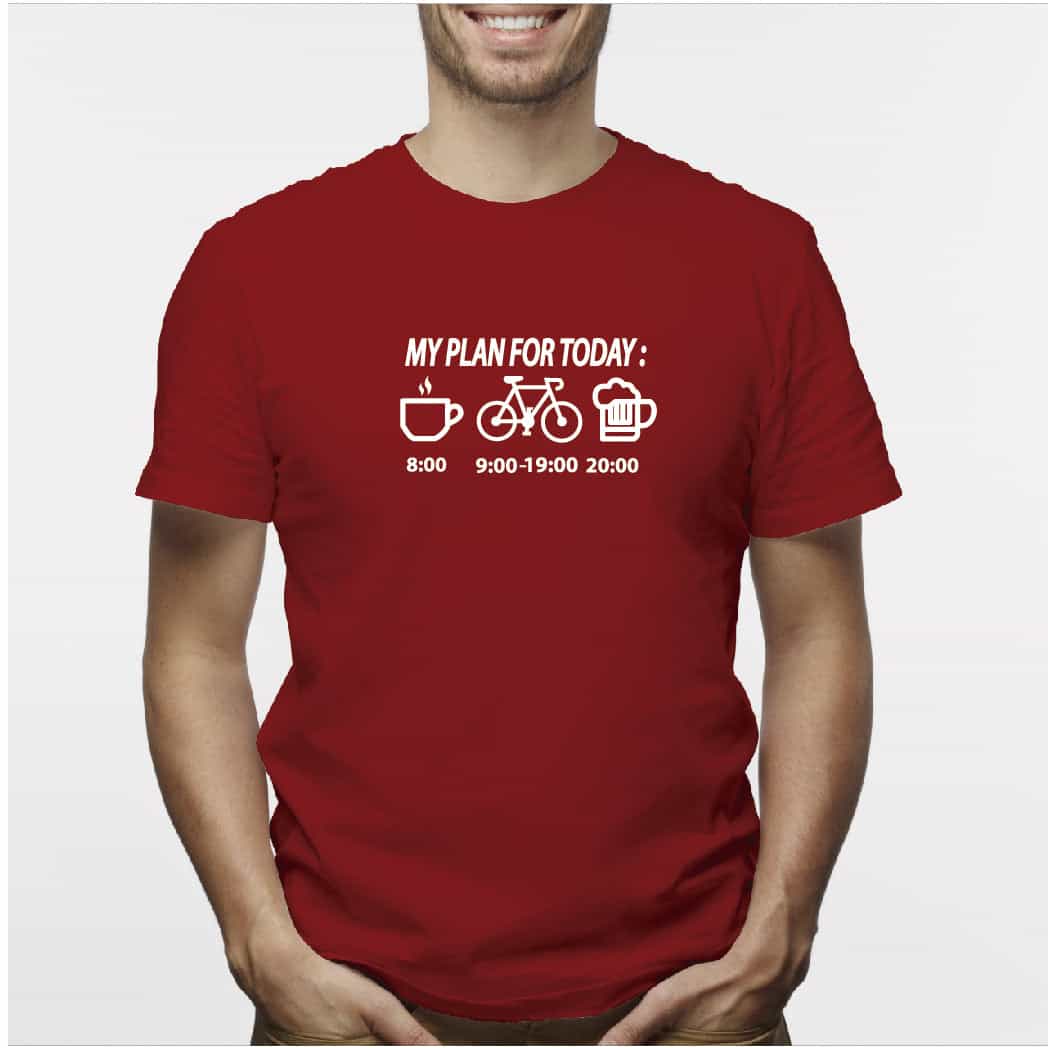 Camisa estampada para hombre  tipo T-shirt My plan for Today