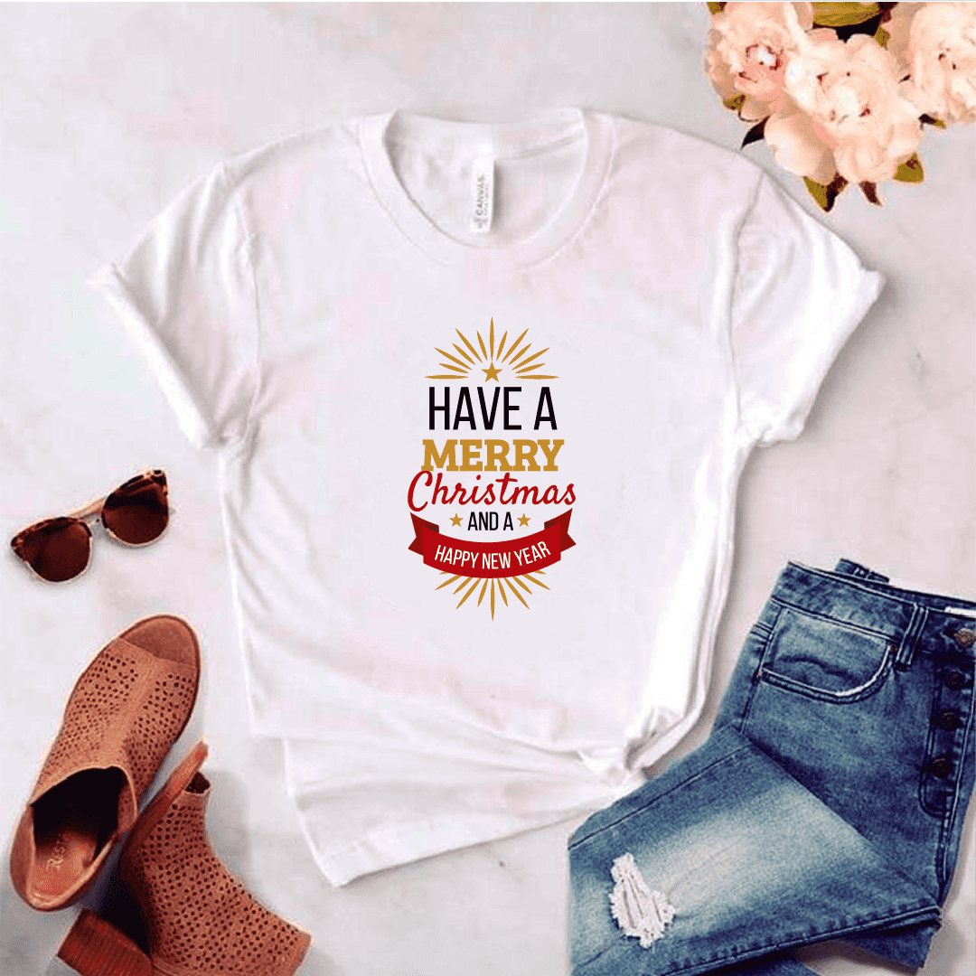Camisa estampada tipo T-shirt (NAVIDAD) Have a merry christmas 3