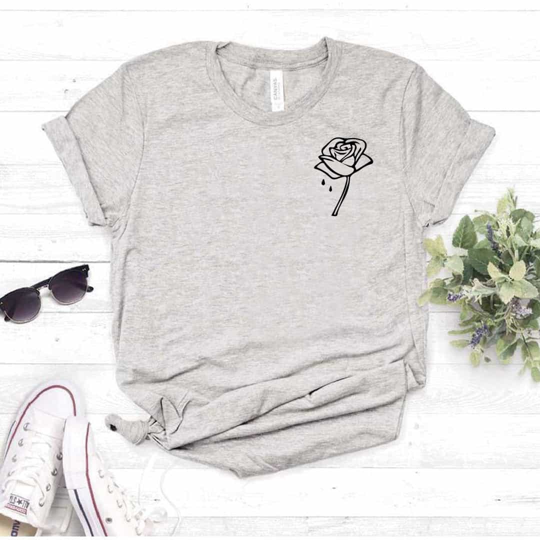 Camiseta estampada T-shirt ROSA IZQUIERDA