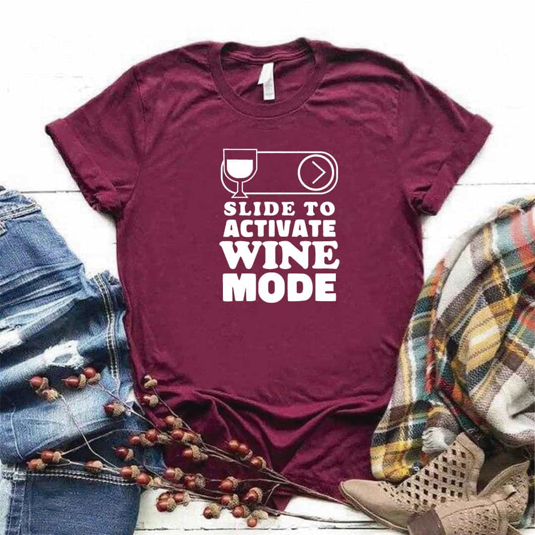 Camisa estampada tipo T- shirt SLIDE TO WINE