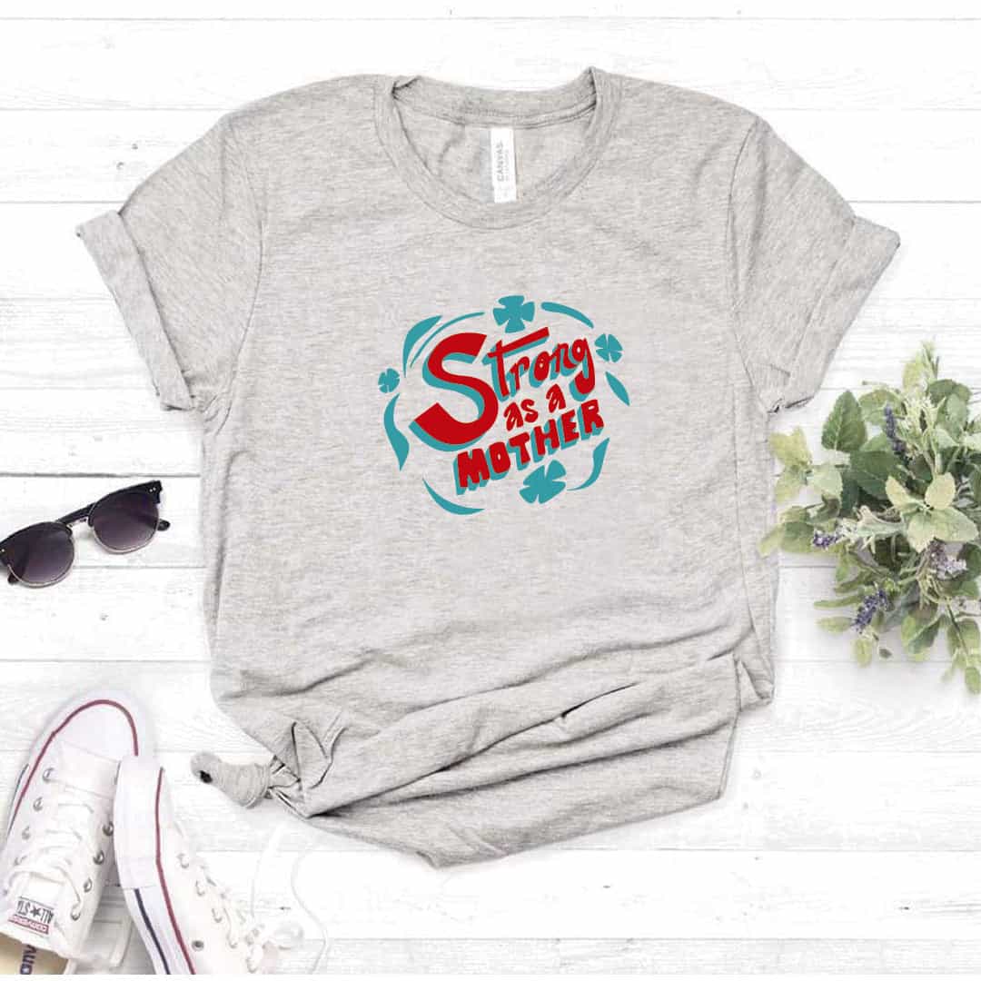 Camisa estampada tipo T- shirt Strong as a mother
