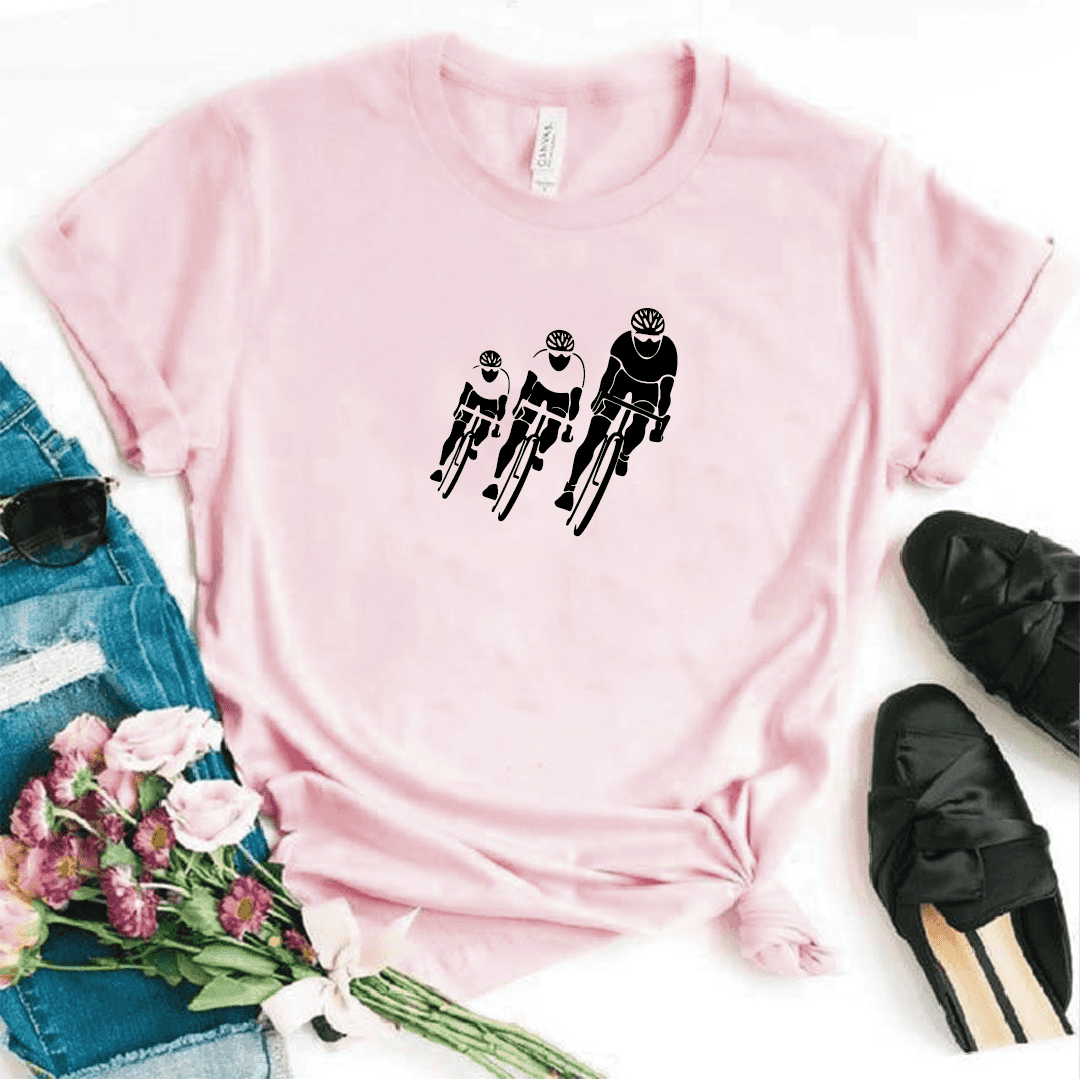 Camisa estampada  tipo T-shirt TRIO CICLISTA DAMA