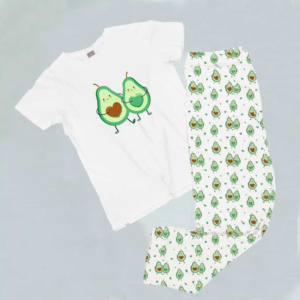Pijama estampada de pantalón Largo AGUACATE PAREJITA