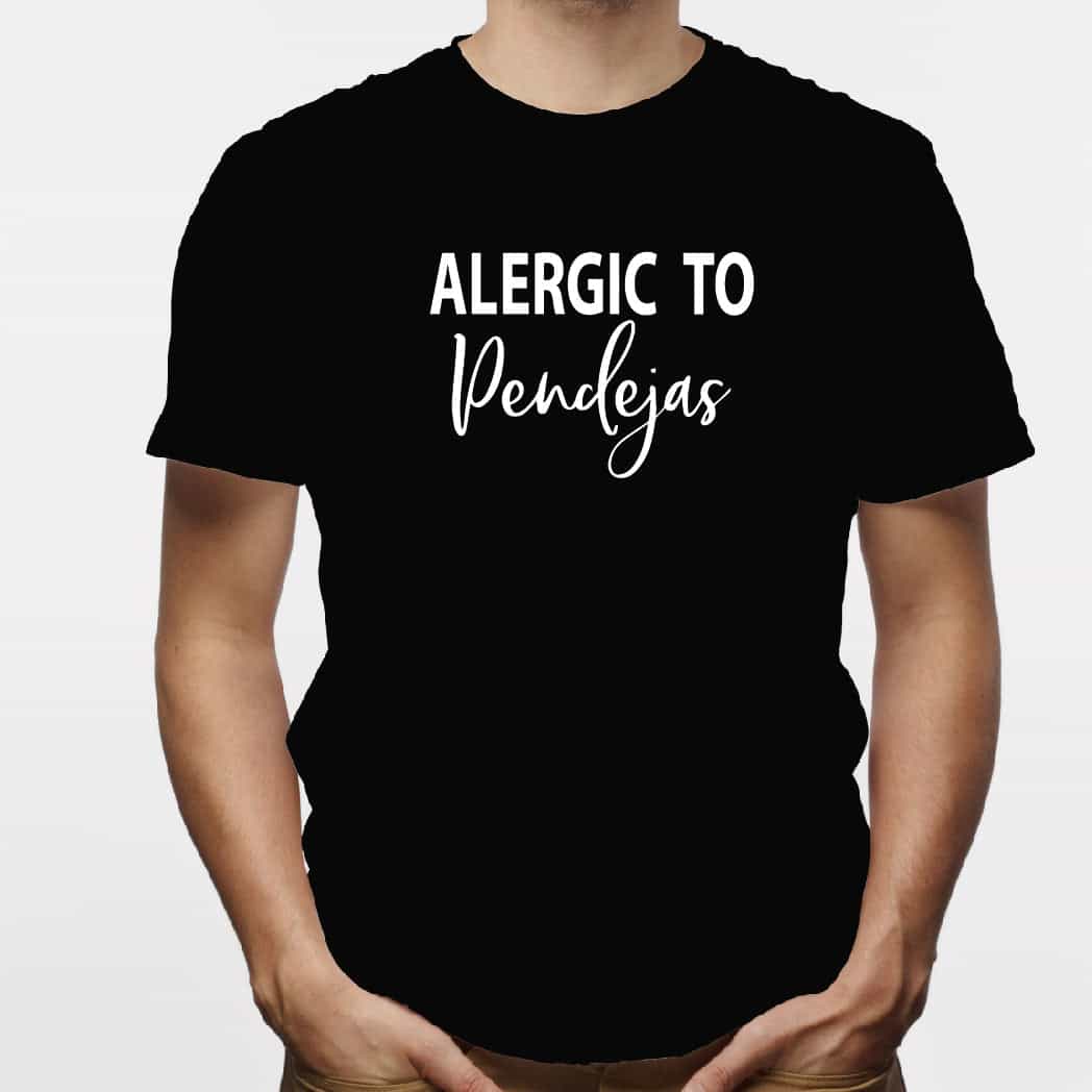 Camisa estampada para hombre  tipo T-shirt Alergic to pendejas