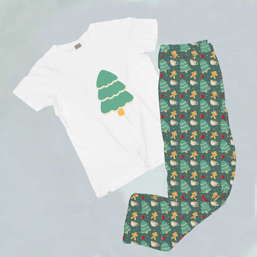 Pijama estampada de pantalón Largo Arbol galleta