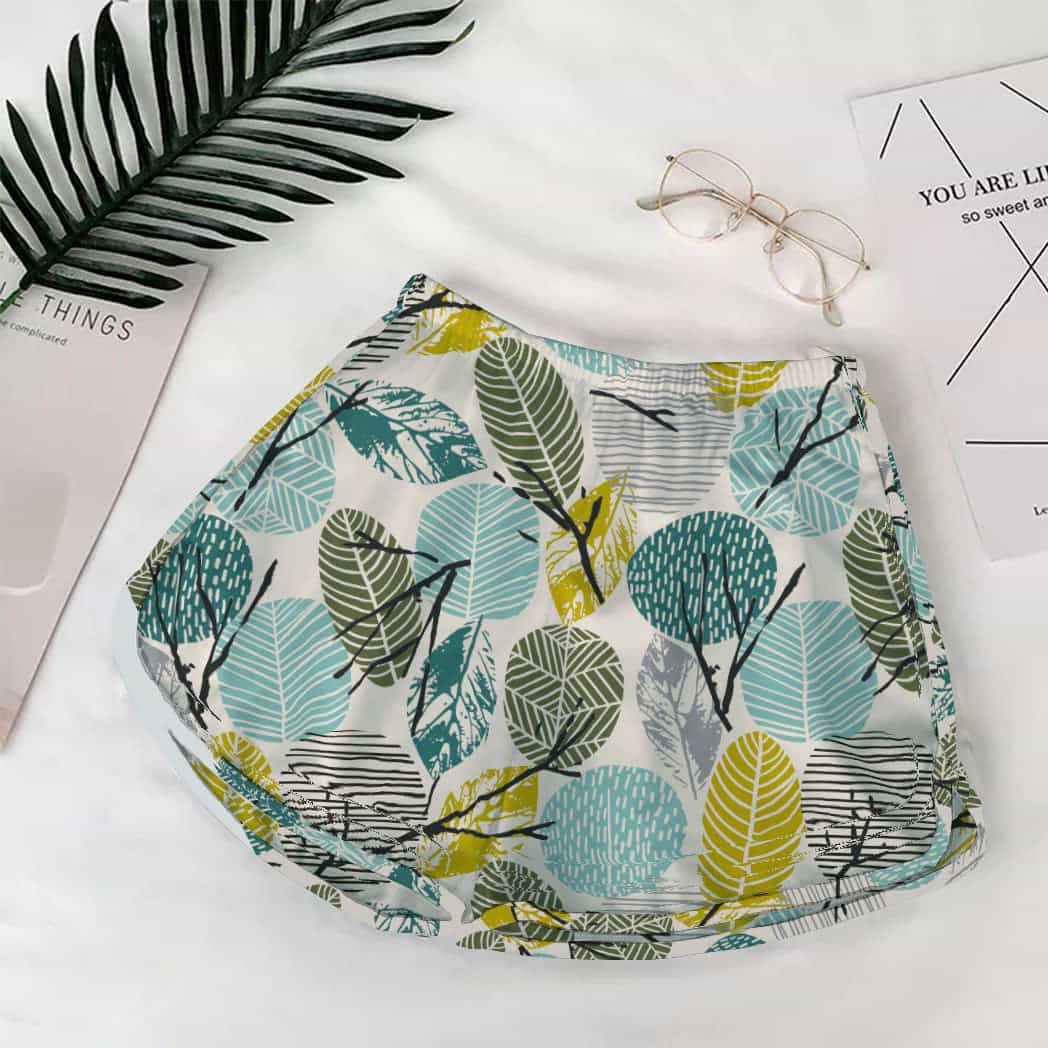 Short de Dama estampadas Hojitas