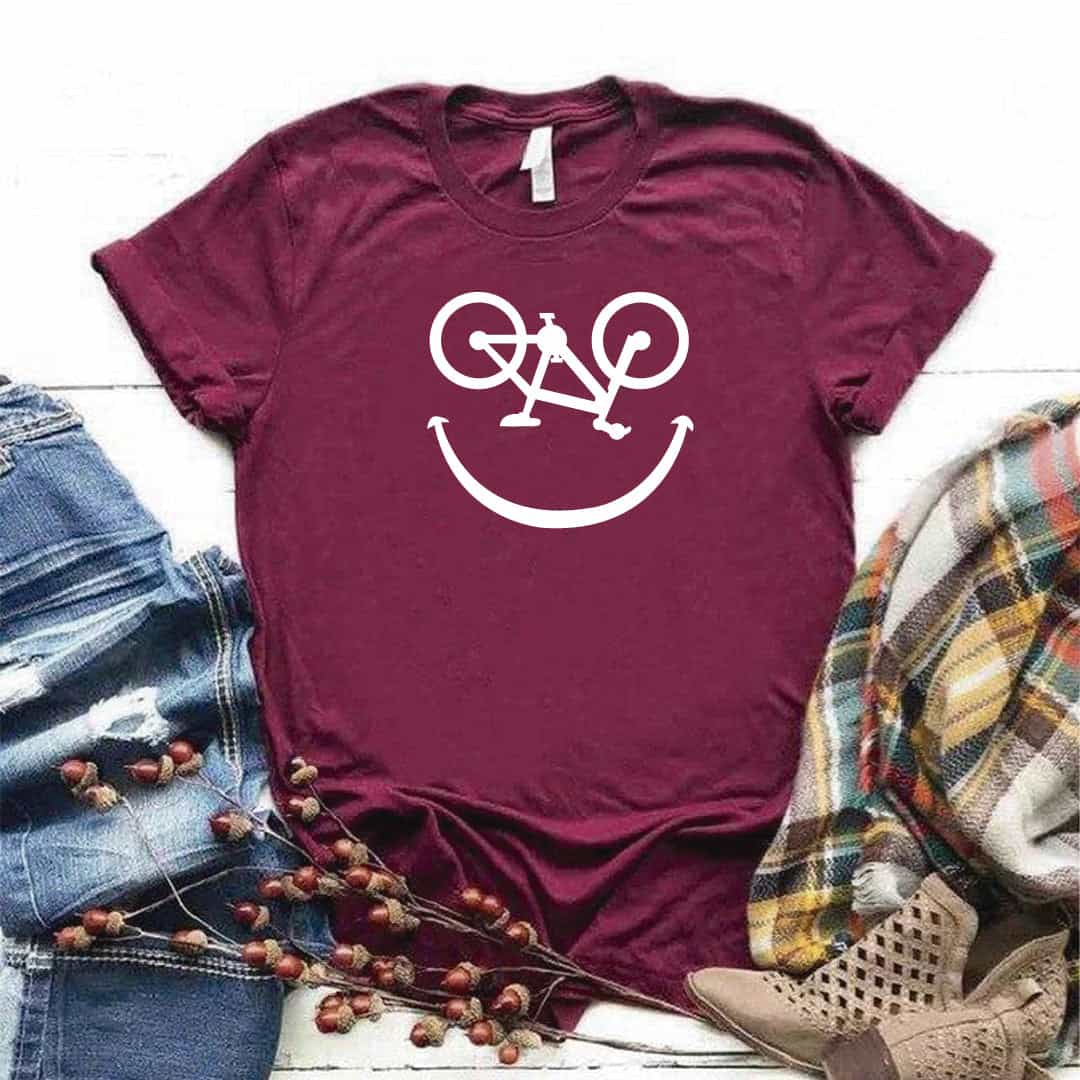 Camisa estampada  tipo T-shirt BICICLETA CARITA FELIZ