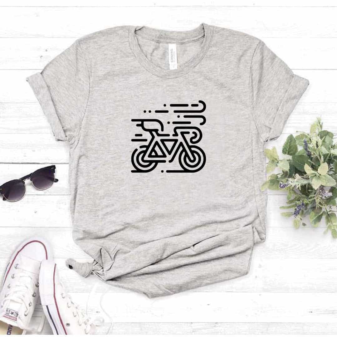 Camisa estampada  tipo T-shirt BICICLETA VIENTO CICLISTA