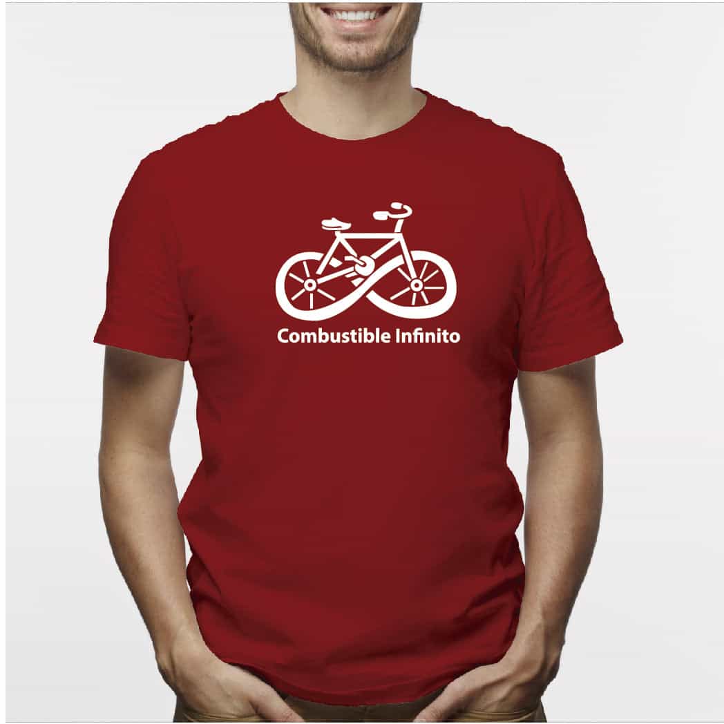 Camisa estampada para hombre  tipo T-shirt BICICLETA COMBUSTIBLE INFINITO