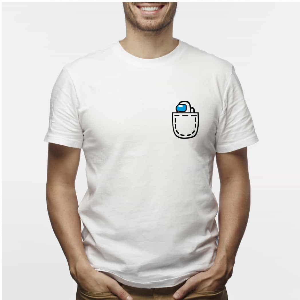 Camisa estampada para hombre  tipo T-shirt AMONG US BOLSILLO