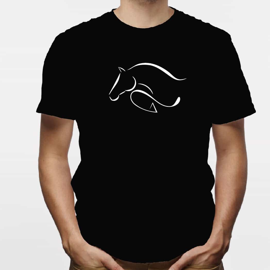 Camisa estampada para hombre  tipo T-shirt Caballo Nuevo