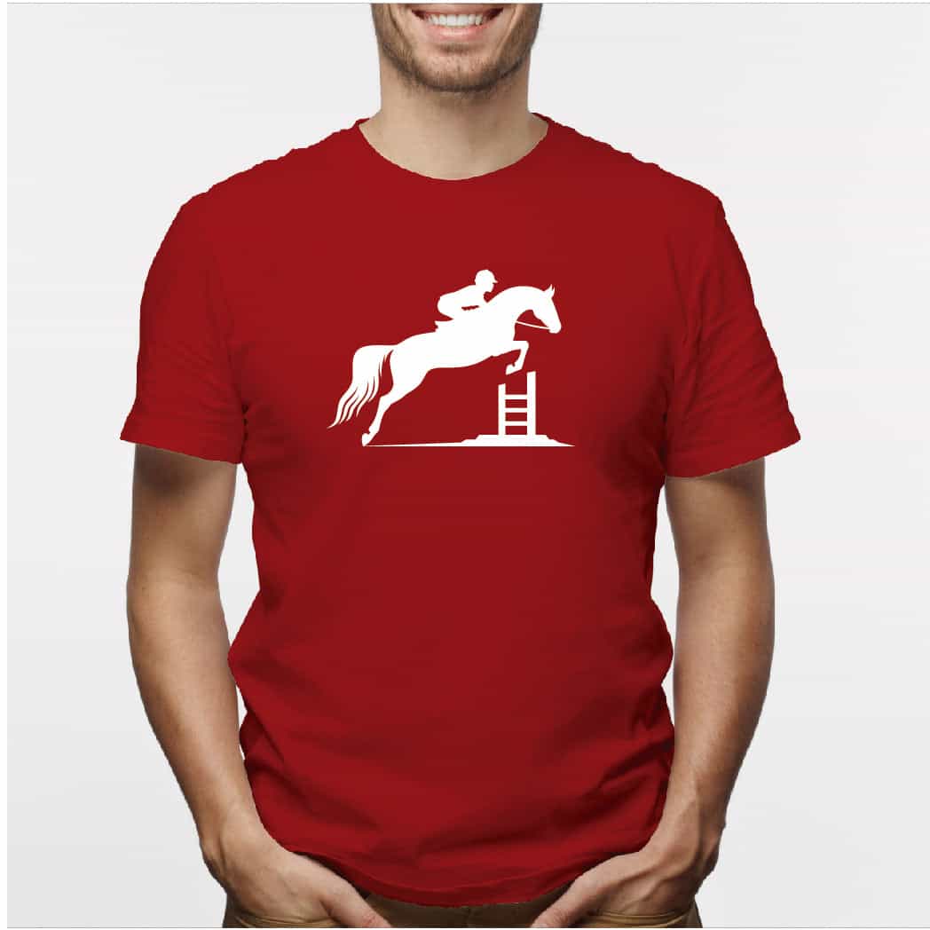 Camisa estampada para hombre  tipo T-shirt Equitacion Caballo Jinete