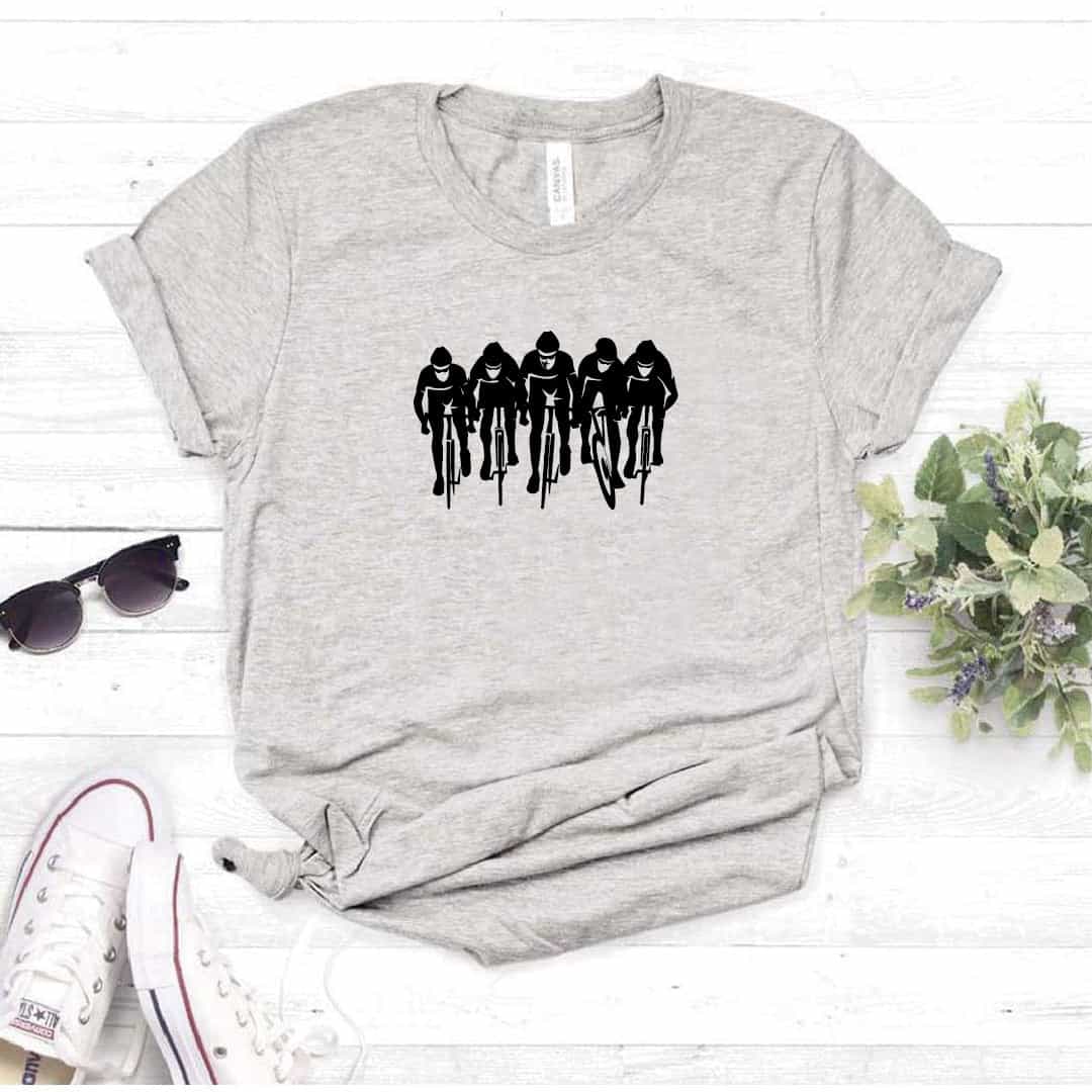 Camisa estampada  tipo T-shirt  CICLISTA GRUPO CICLISTA DE FRENTE