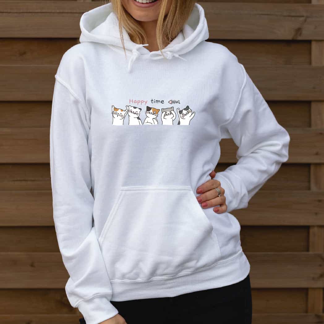 Buzo Estampado Sublimado happy time gatos