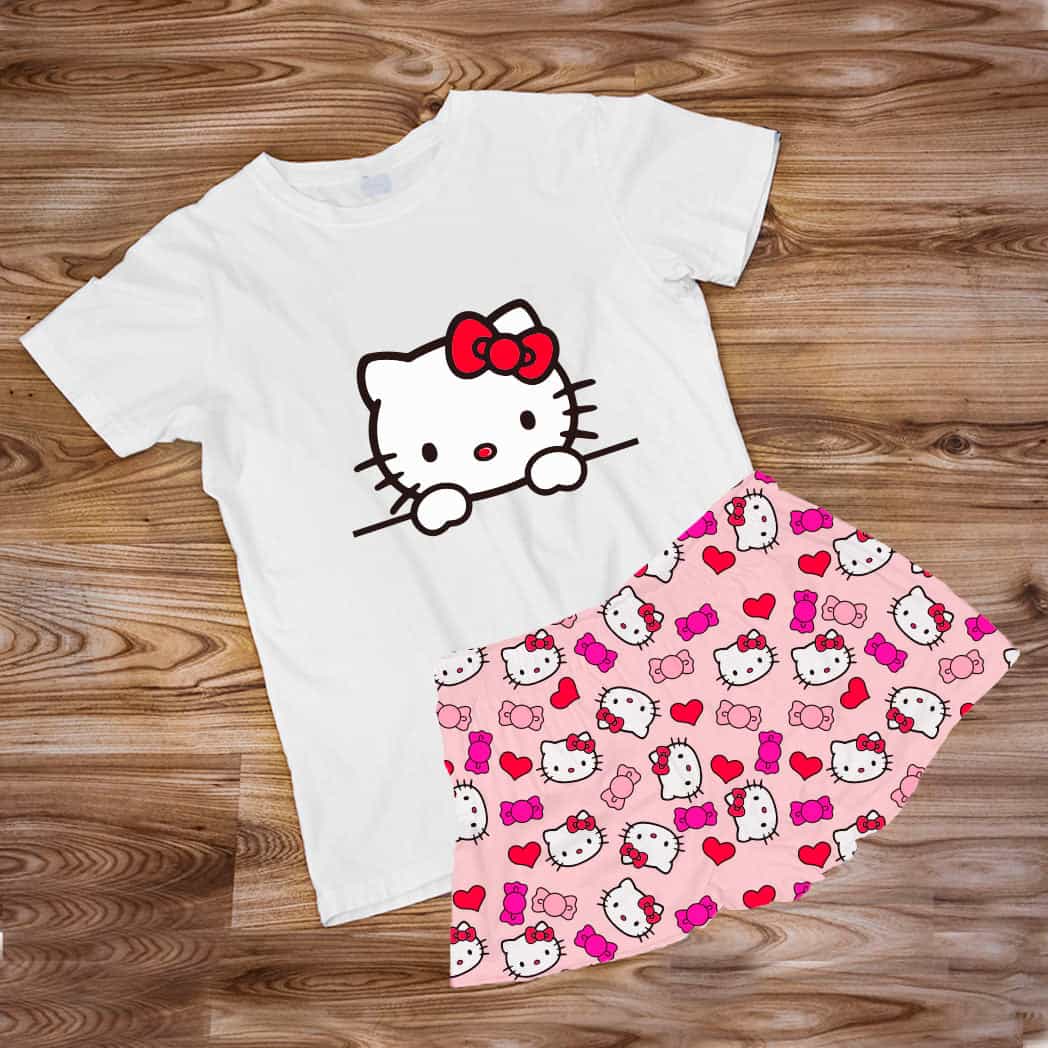 Pijama Estampada en poli algodón de HELLO KITTY